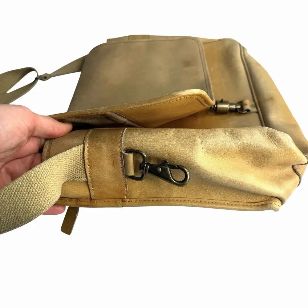 Rawlings Limited Edition Leather Men Messenger Briefcase Bag Gian Paolo Lombardo